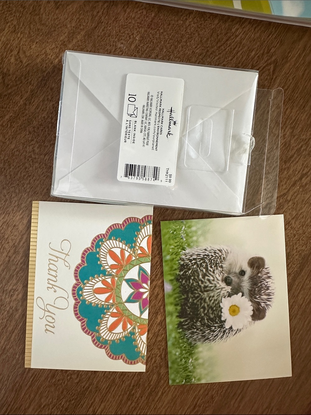 Hallmark floral & hedgehog- more than 10 in the box for a deal.  😊🪷🩷